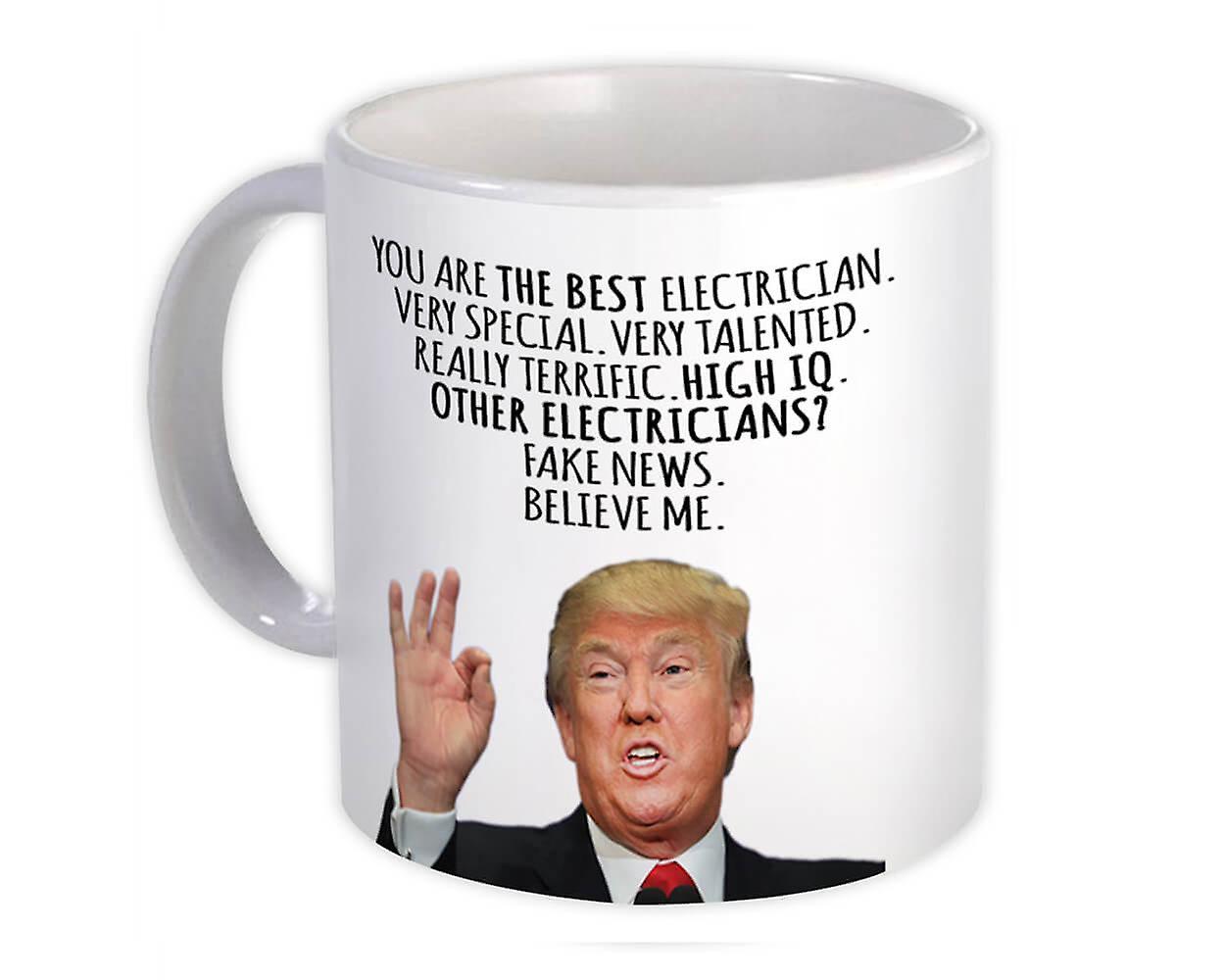 Gift Mug: ELECTRICIAN Funny Trump Birthday