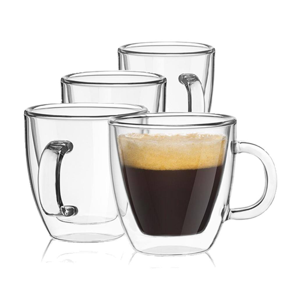 JoyJolt Savor 5.4 oz. Double Wall Espresso Glasses (Set of 4) MG20213