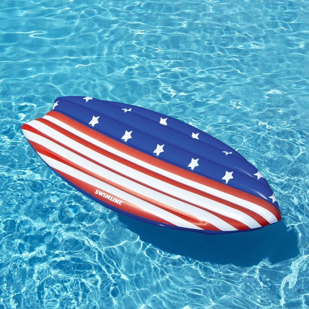 Americana Surfboard Shaped Inflatable Swimming Pool Lounge Float