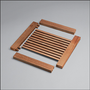 Whitecap Teak Louvered Door Material   60881