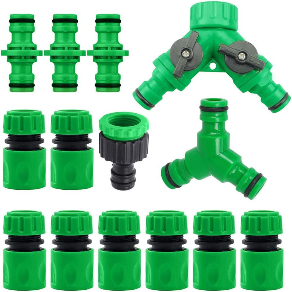 Household faucet Y-type three-way quick-connect diverter hose quick-connect connector