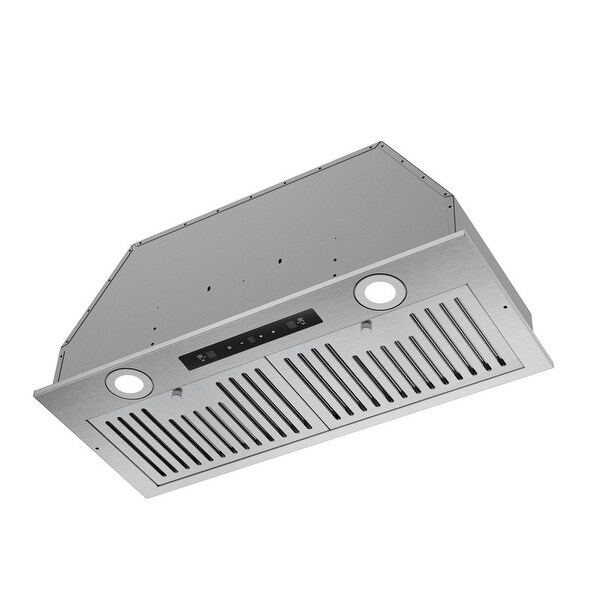 27.5'' Insert Stainless Steel Single Motor Range Hood with LED Screen Finger Touch Control