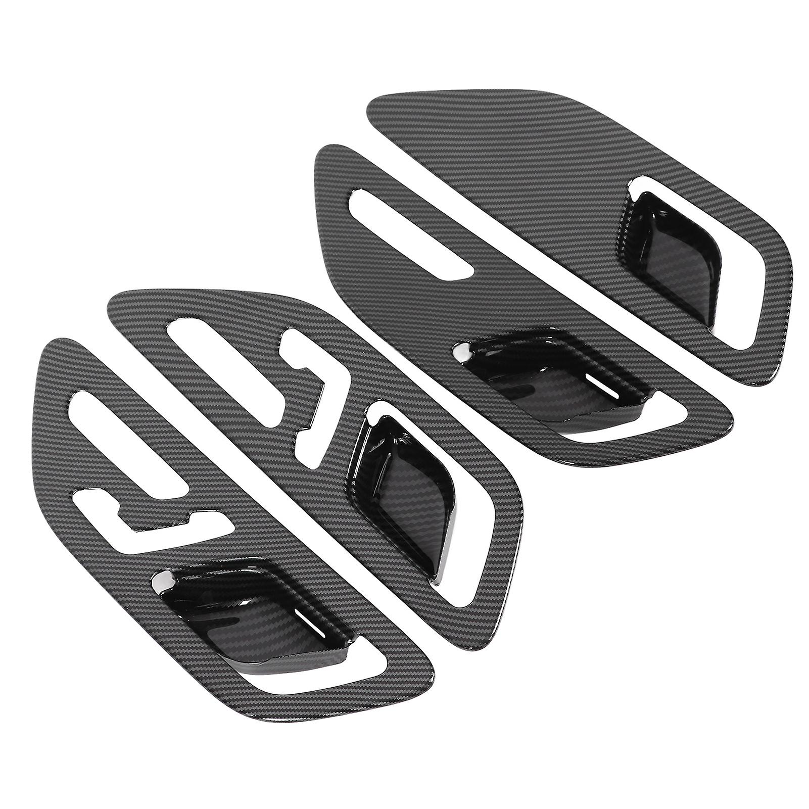 4pcs Inner Door Handle Frame Abs Heat Resistant Carbon Fiber Style Replacement For Mercedes Benz Cclass 2022