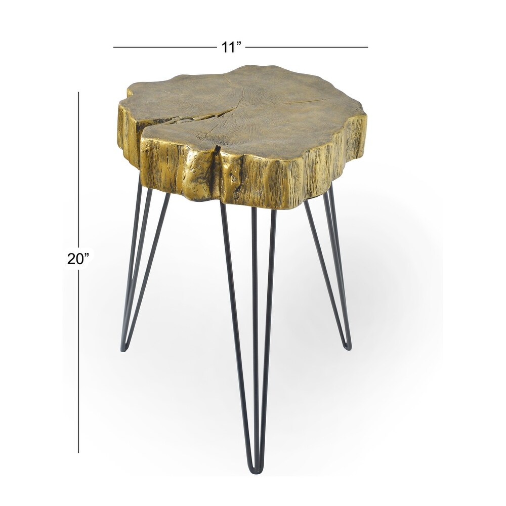 Polystone Modern Accent Table 26 x 19 x 19