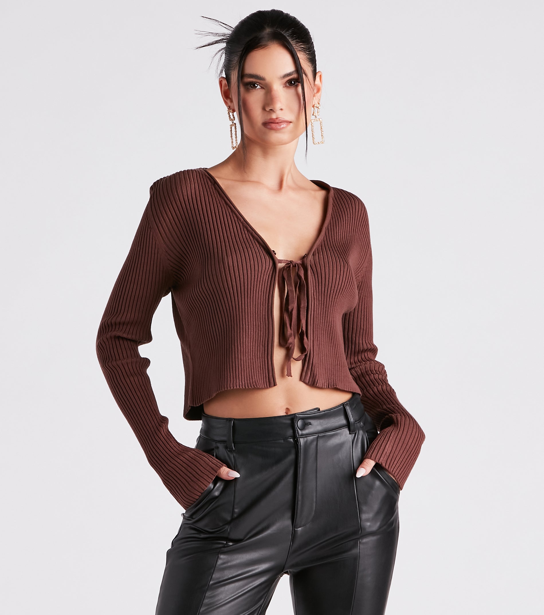 Fur Real Slay Knit Crop Cardigan