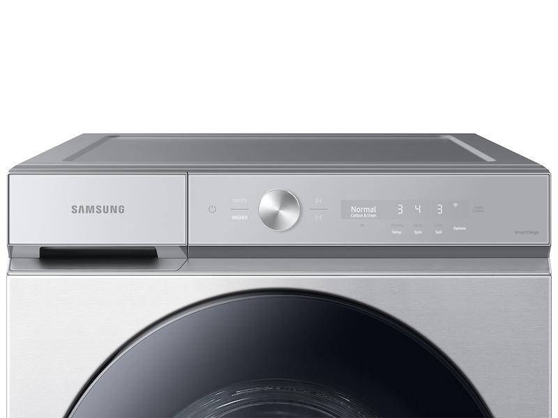 Samsung WF53BB8700AT Bespoke 5.3 Cu. Ft. Ultra Capacity Front Load Washer With Super Speed Wash And Ai Smart Dial In Silver Steel