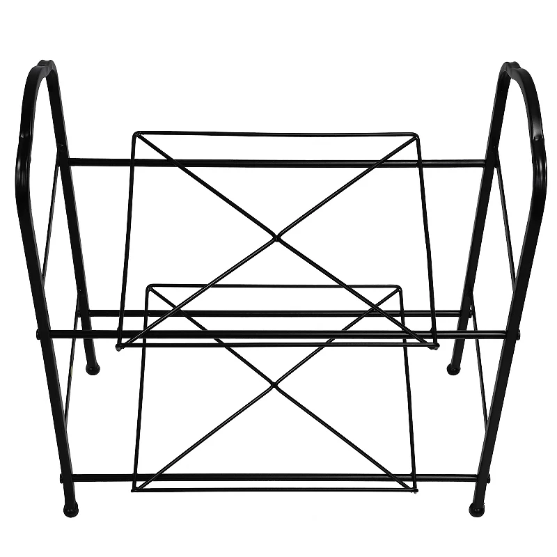 Puleo International 2-Tier Metal Basket Stand