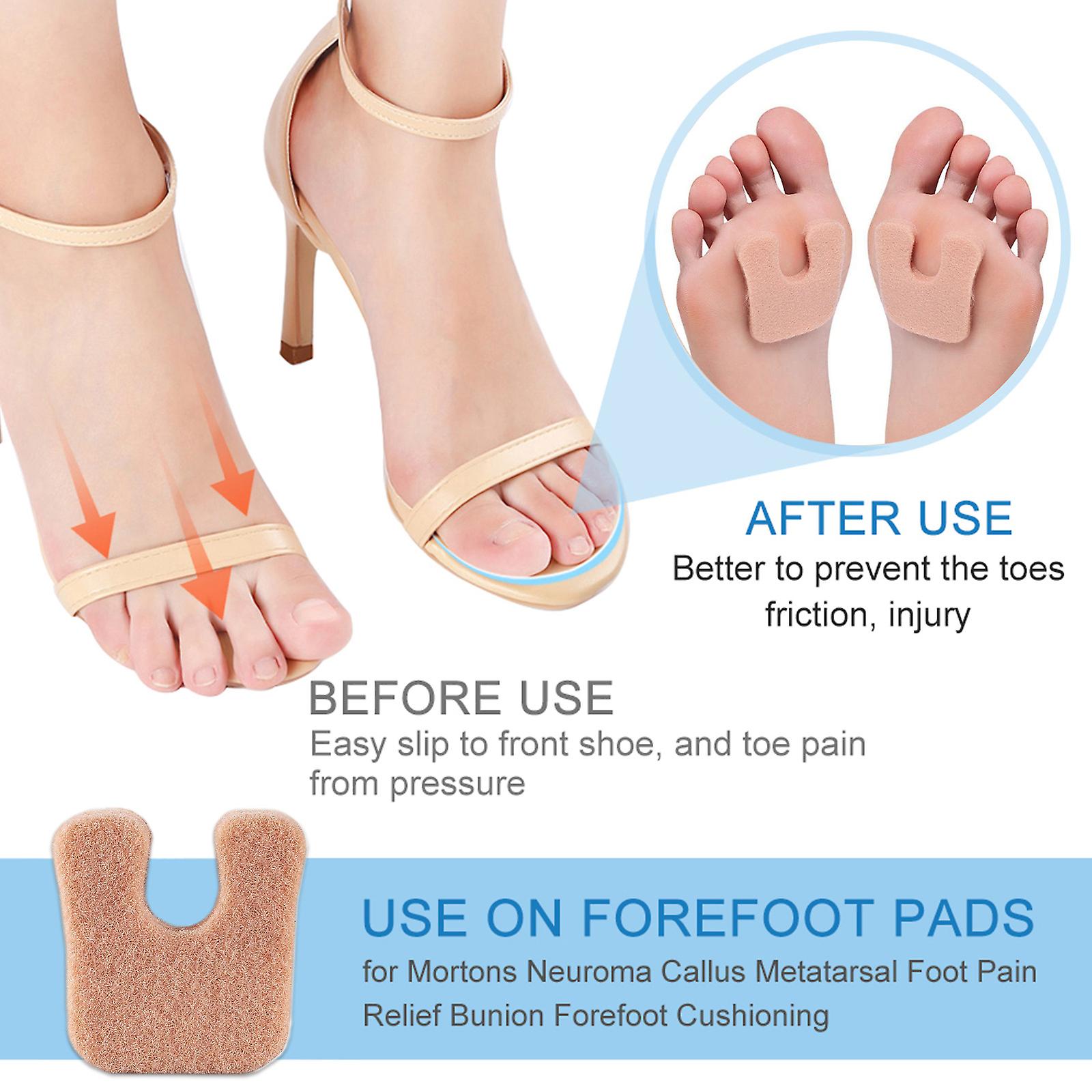 Abrasion-resistant Forefoot Pads Protect Toes From Skin Damage Reduce Friction And Relieve Foot Pain