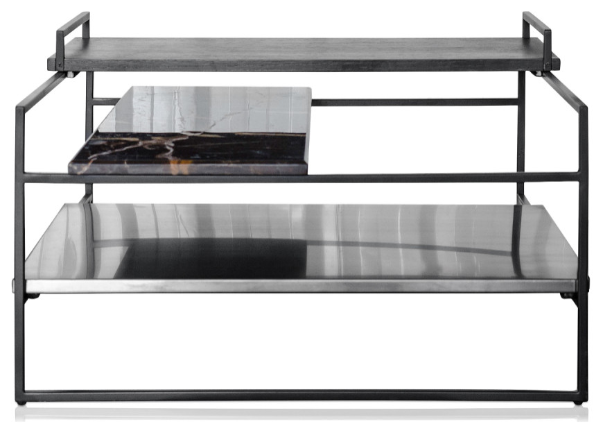 Multi layered Black Coffee Table  Versmissen Architect   Contemporary   Coffee Tables   by Oroa   Distinctive Furniture  Houzz