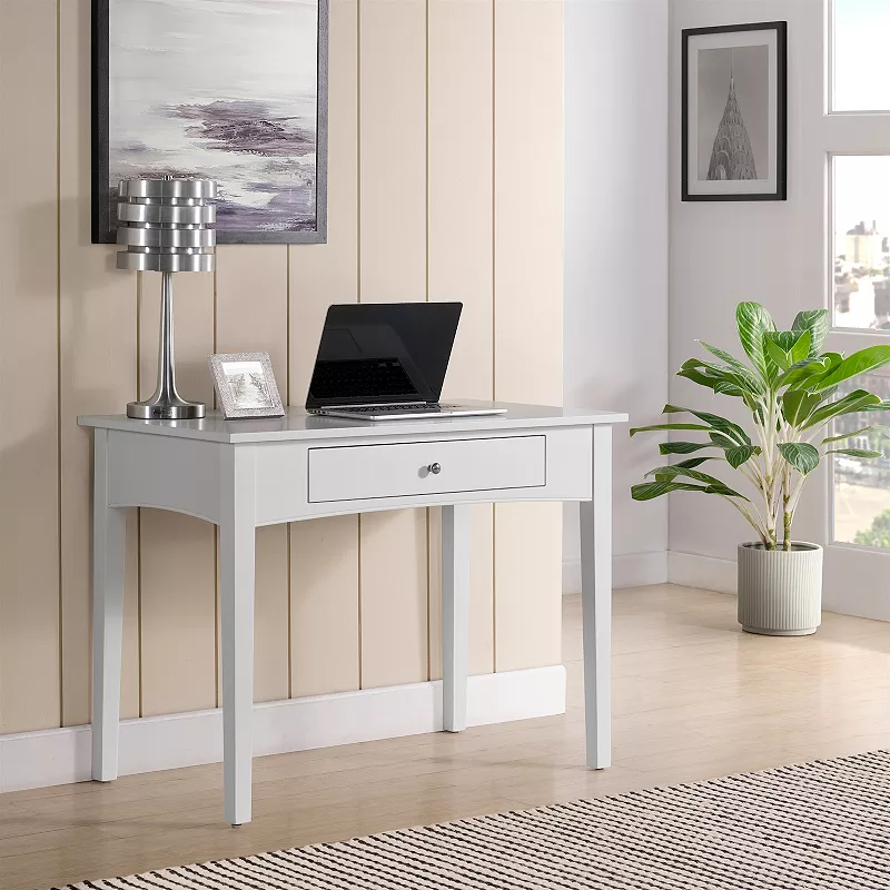 Alaterre Furniture Shaker White Cottage Desk