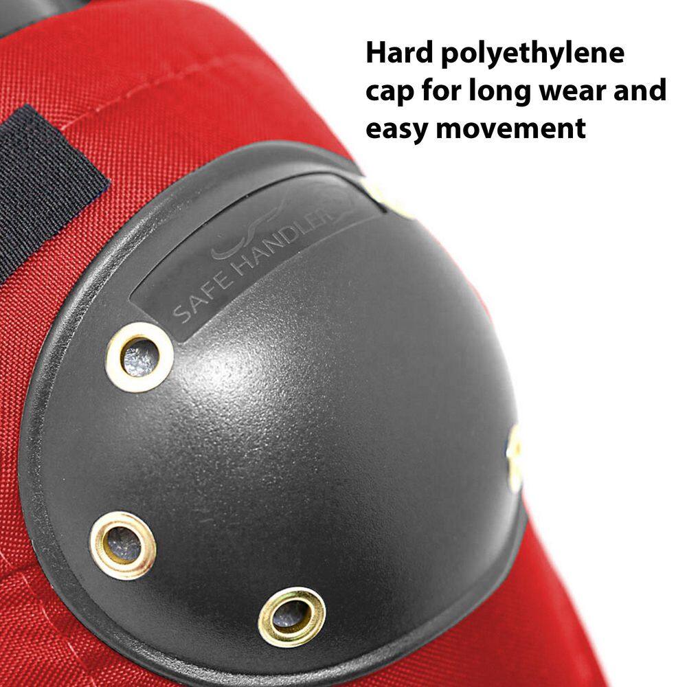 Safe Handler Tough Cap Thick Foam Padding Adjustable Elastic Straps (RED) BLSH-ES-PE-KP