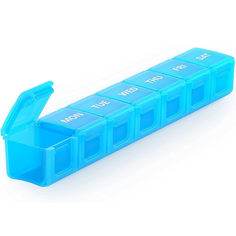 Sukuos Extra Large Weekly Pill Box， Medicine Organizer For Vitamins， Fish Oils and Supplements