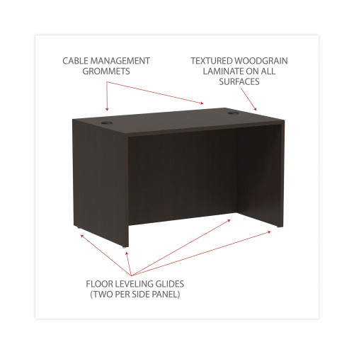 Alera Valencia Series Straight Front Desk Shell， 47.25