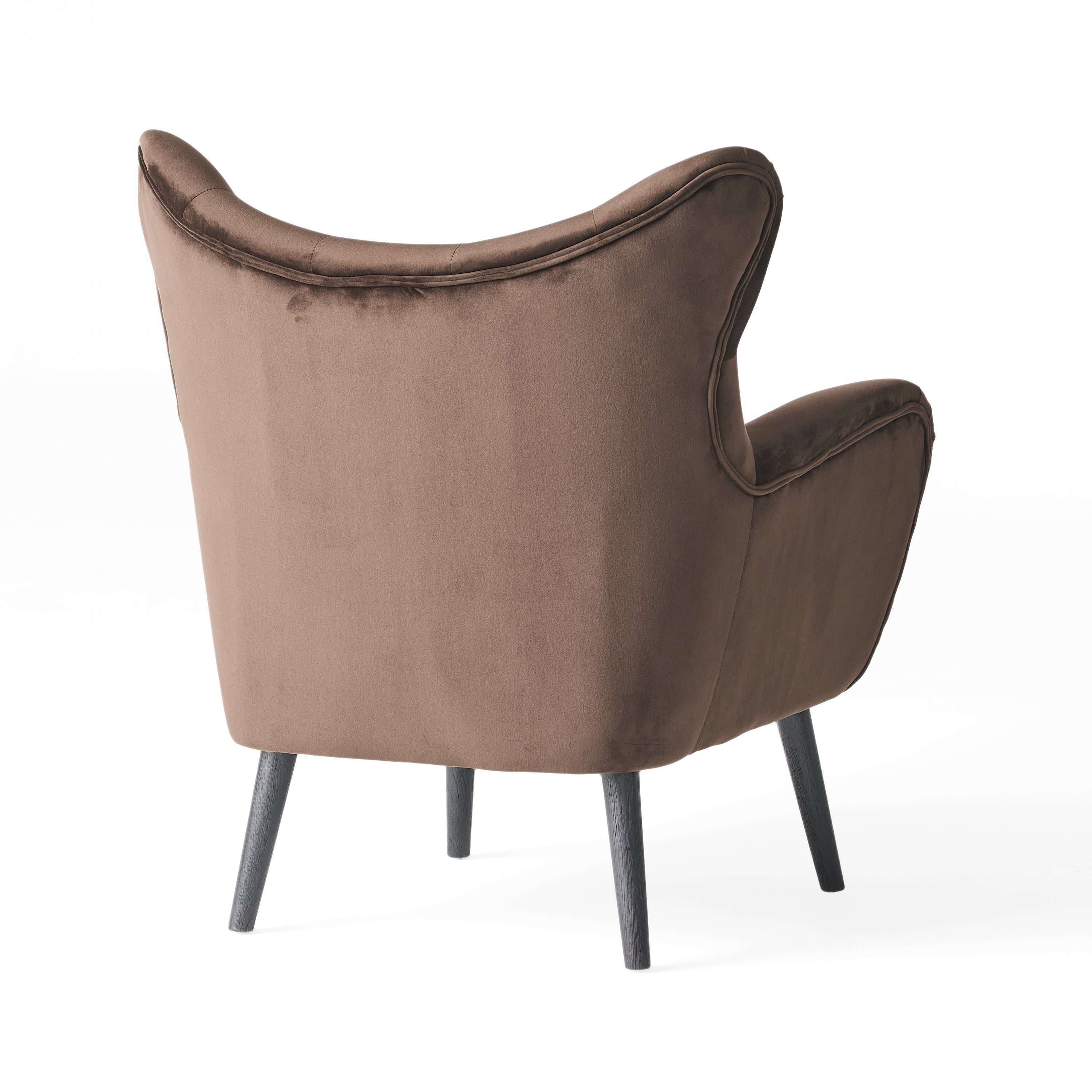 Danielle Brown Velvet Arm Chair