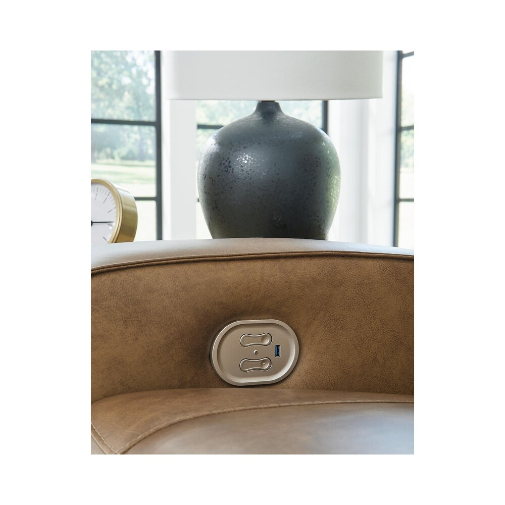 Signature Design by Ashley Game Plan Power Reclining Loveseat with USB Charging