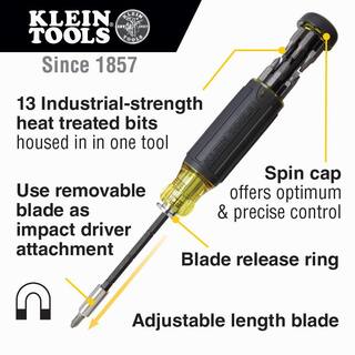 Klein Tools Adjustable Length Multi-Bit Screwdriver Set (2-Piece) 85516