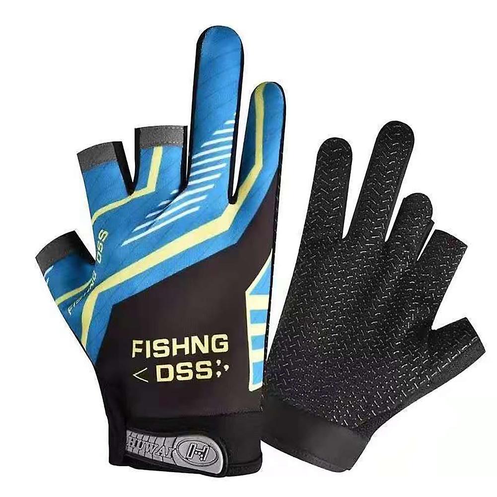 Three-finger Fishing Gloves Non-slip Wear-resistant Breathable Sunscreen Outdoor Riding Men's