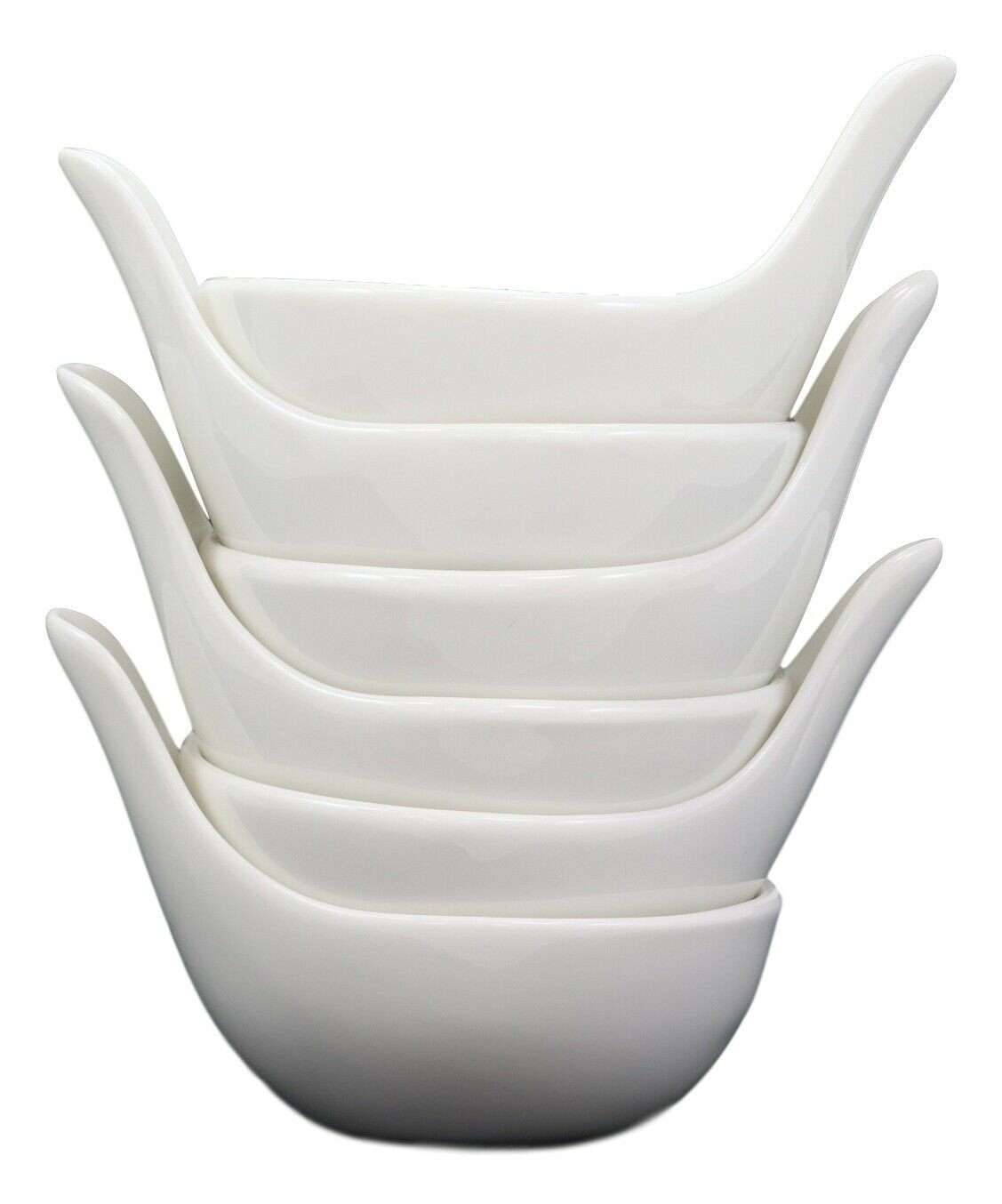 1 White Porcelain Condiments Ketchup Ranch Sauce Dipping Bowl Dish Ramekins Set 6 EBR02