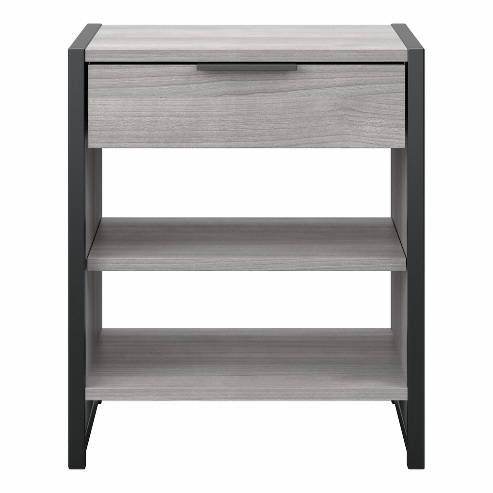 Atria Small End Table with Drawer and Shelves by Bush Furniture