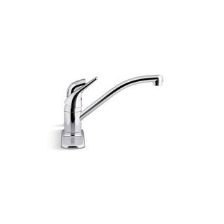 KOHLER Jolt Single Handle Standard Kitchen Faucet with Pull Out Spray Wand in Polished Chrome 30614-CP