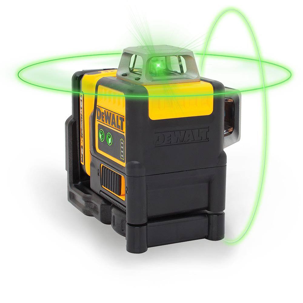 DW 12V MAX Lithium-Ion 165 ft. Green Self-Leveling 2 X 360 Degree Line Laser with Battery 2Ah Charger  TSTAK Case DW0811LG