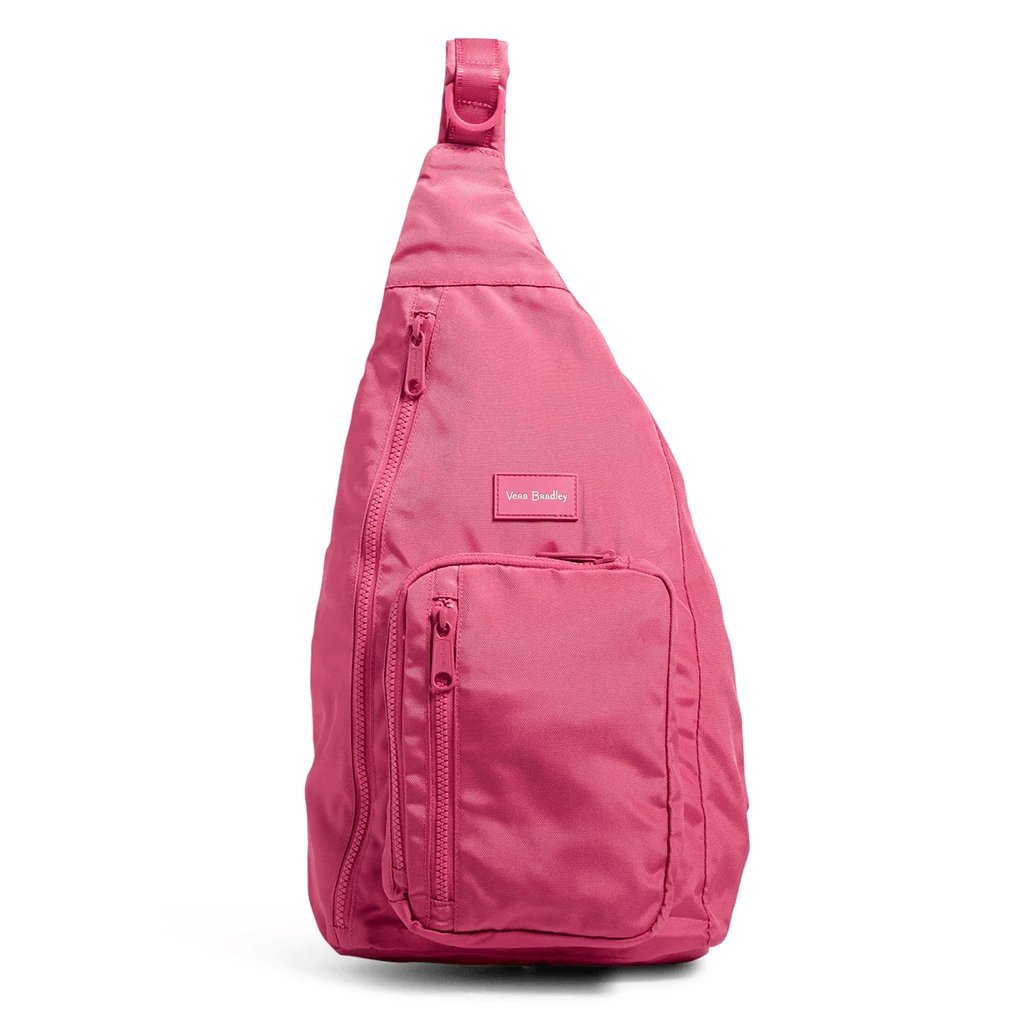 Vera Bradley  Sling Backpack in Reactive Raspberry Sorbet