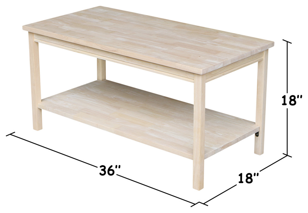 Portman Coffee Table   Transitional   Coffee Tables   by International Concepts  Houzz