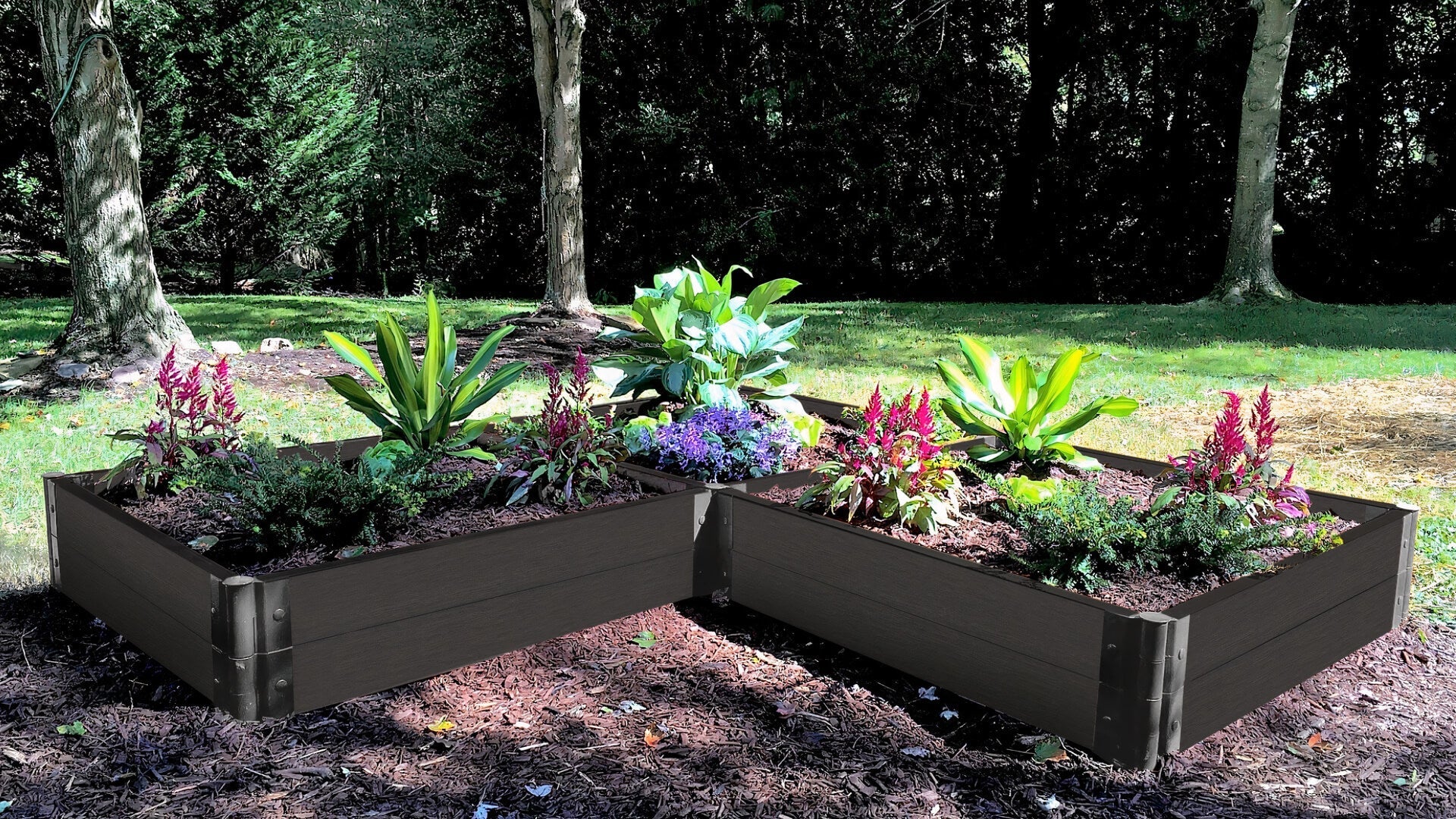 'Arrowhead' - 8' x 8' Straight Corner Raised Garden Bed