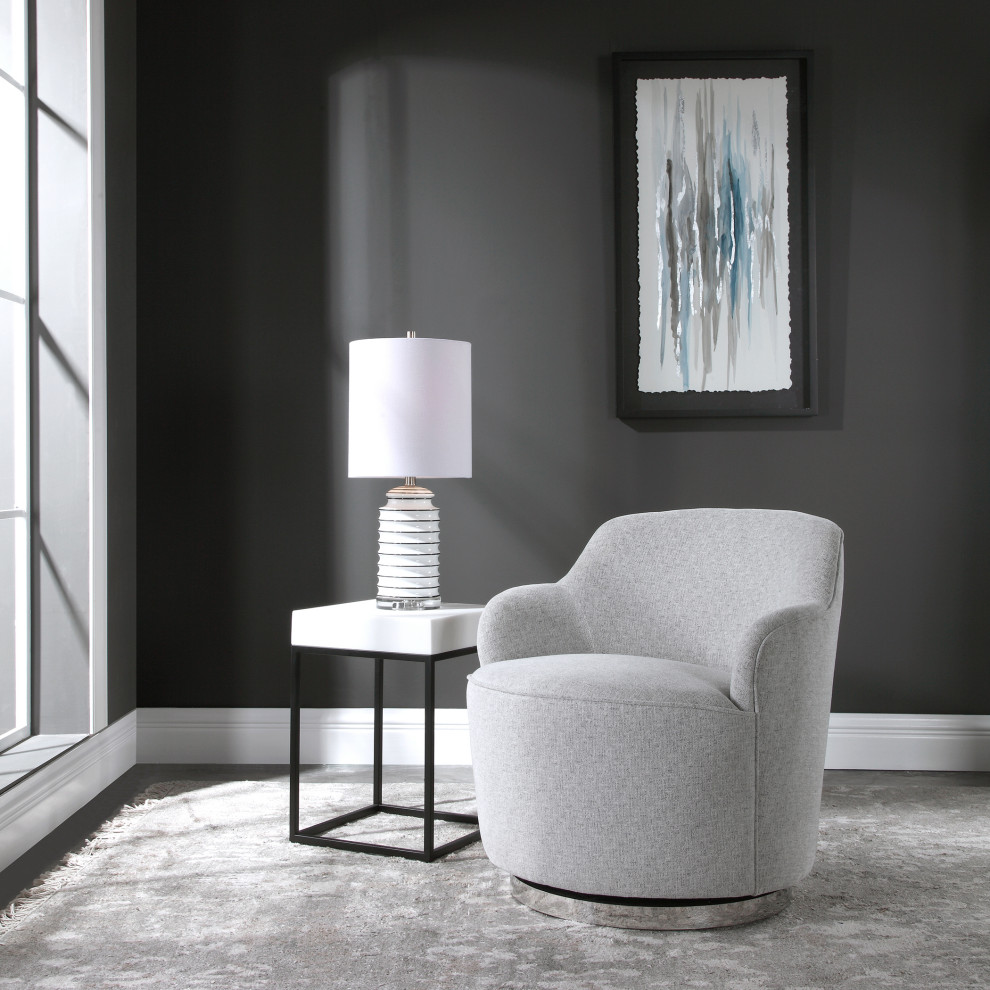 Hobart Casual Swivel Chair   Contemporary   Armchairs And Accent Chairs   by Ownax  Houzz