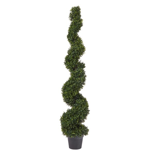 Spiral Topiary Arrangement and Weighted Pot