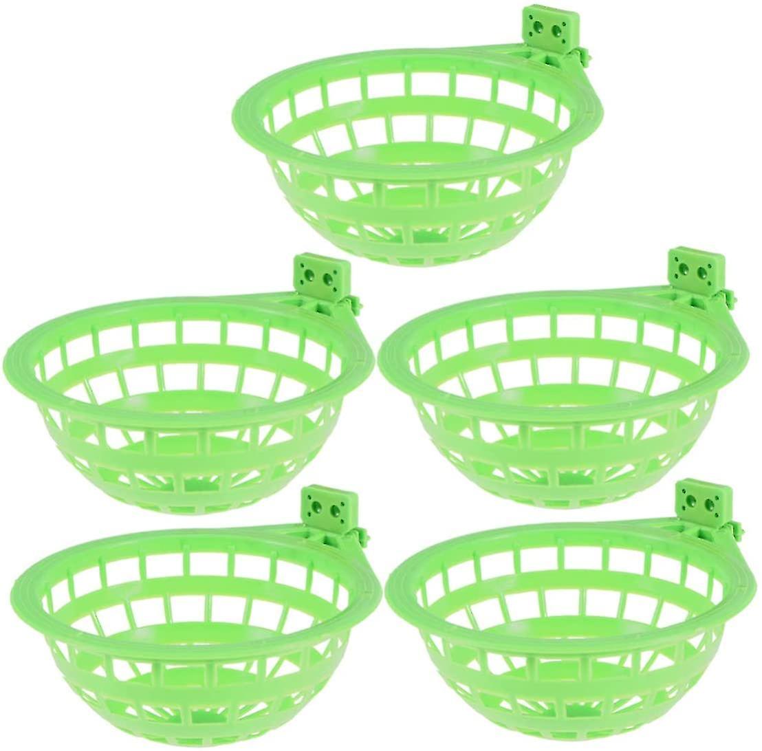 Bird Nest Plastic Parrot Breeding Baskets Birdcage Nesting Hatching Bowls For Budgie Parakeet Cockatiel Conure Canary Finch Dove (5pcs)