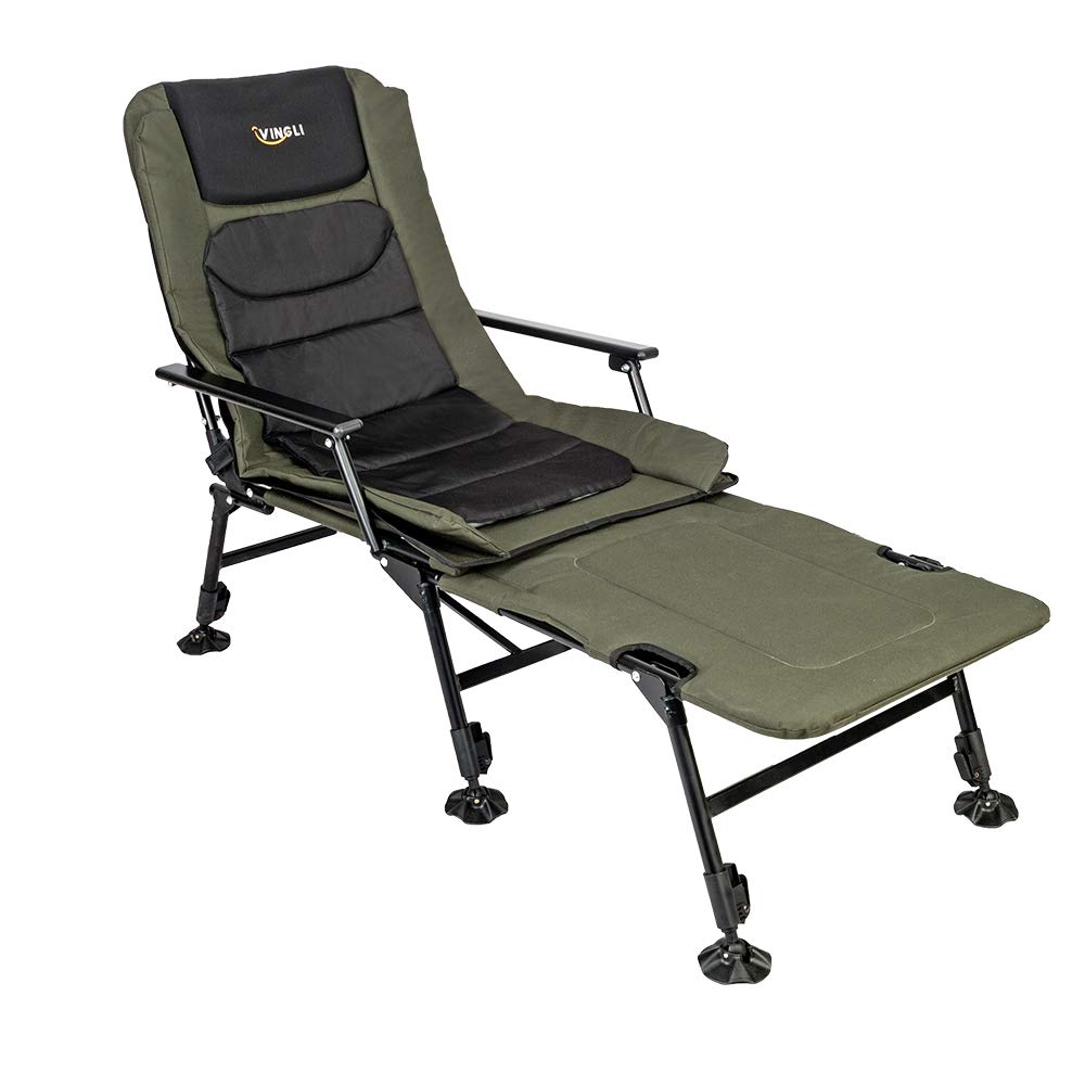 Folding Fishing Chair Plus Foot Rest Attachment