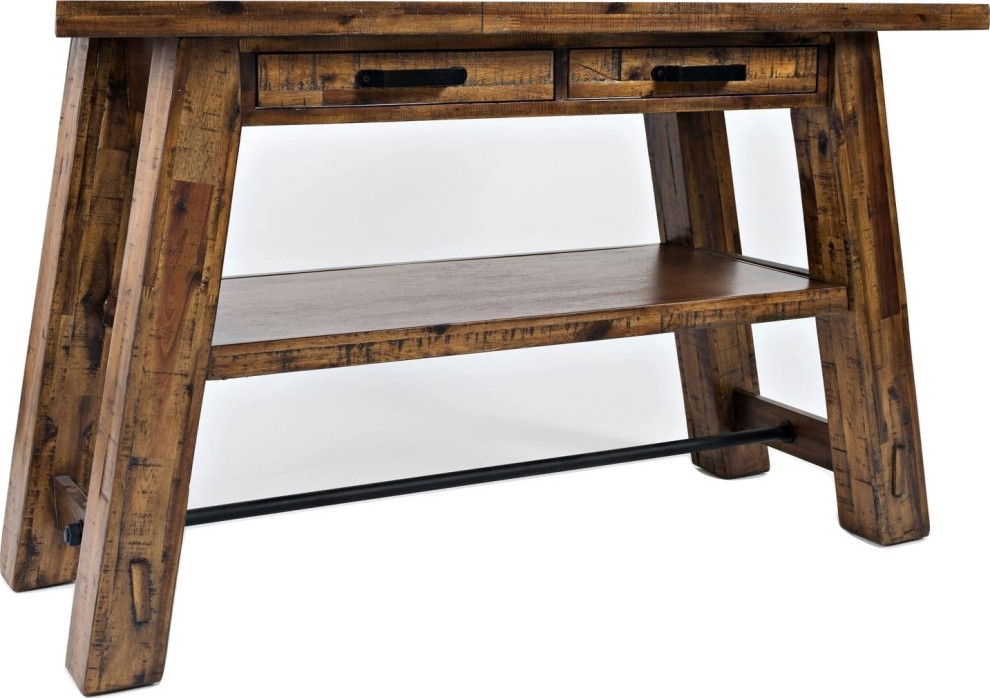 Cannon Vallen Trestle Sofa Table   Rustic   Console Tables   by HedgeApple  Houzz