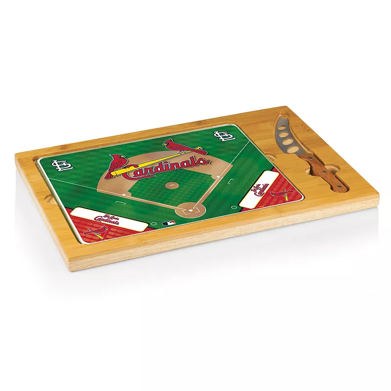 Picnic Time St. Louis Cardinals Icon Rectangular Cutting Board Gift Set