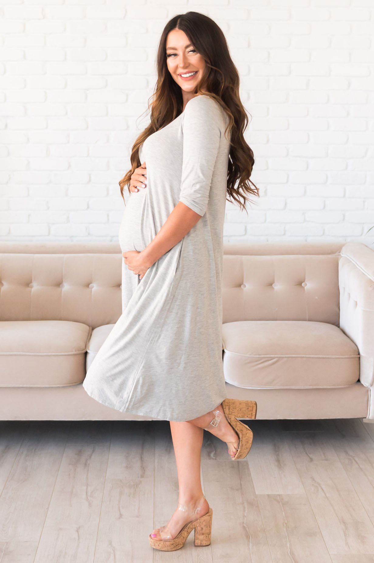 The Leah Nursing Friendly Modest Dress