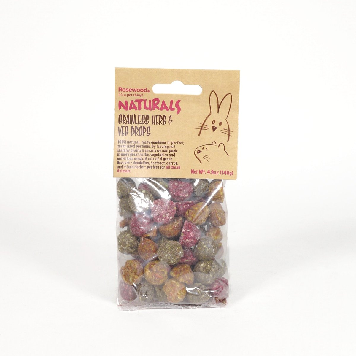 Naturals by Rosewood Herb 'n' Veg Drops Small Pet Treats