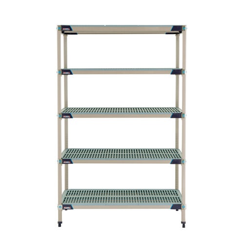 Metro 5X317HX3 MetroMax i 5-Tier Starter Unit with Solid Bottom Shelf， 18