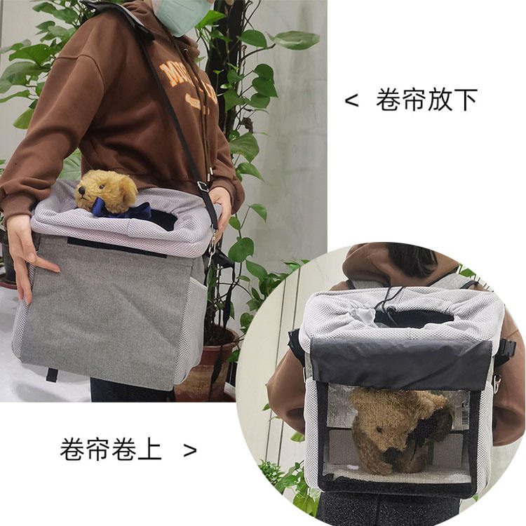 Foldable pet Shoulder Bag Bicycle support package breathable outdoor pet backpack Bike front basket portable pet Dog Cat bag