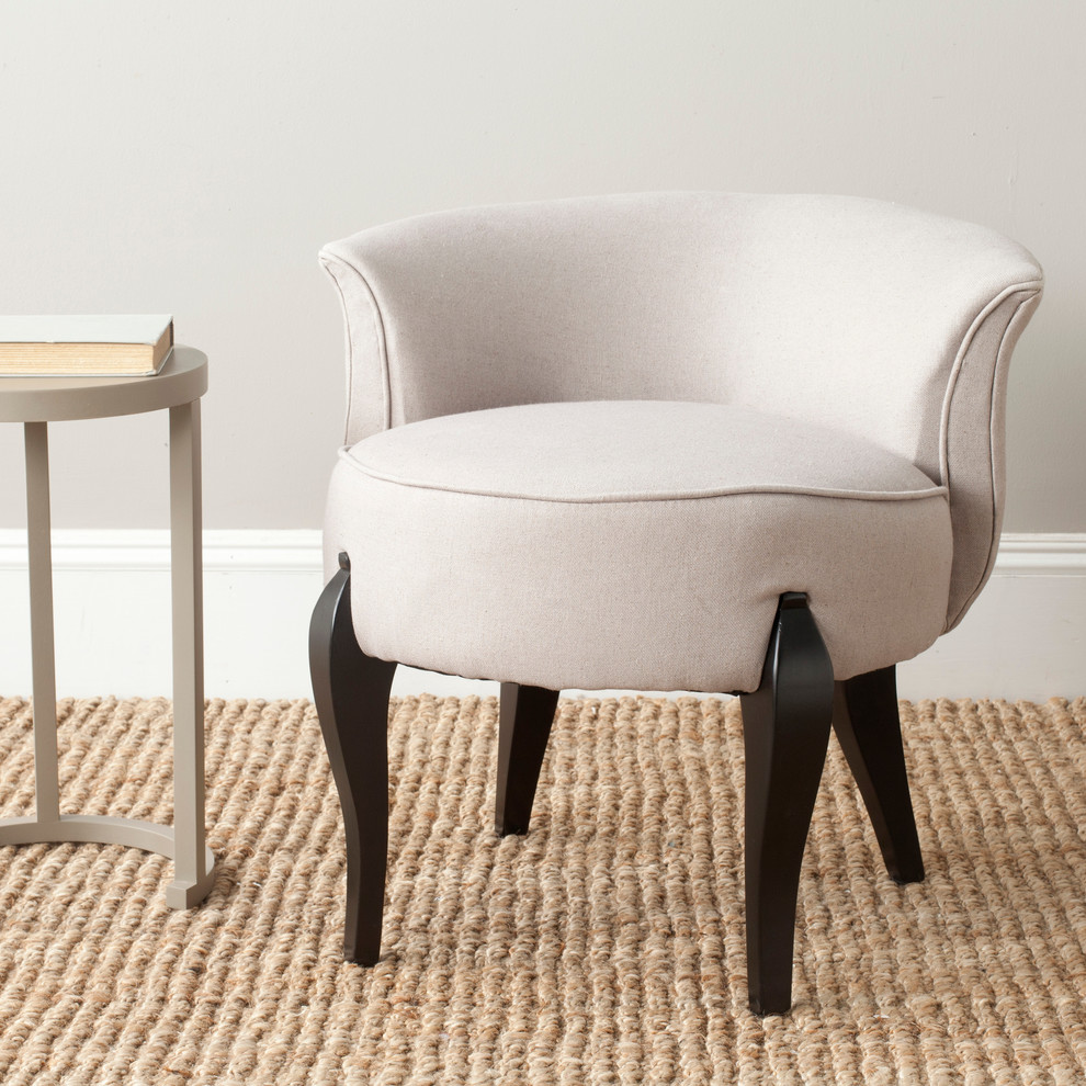 Safavieh Mora Vanity Chair   Transitional   Vanity Stools And Benches   by Buildcom  Houzz