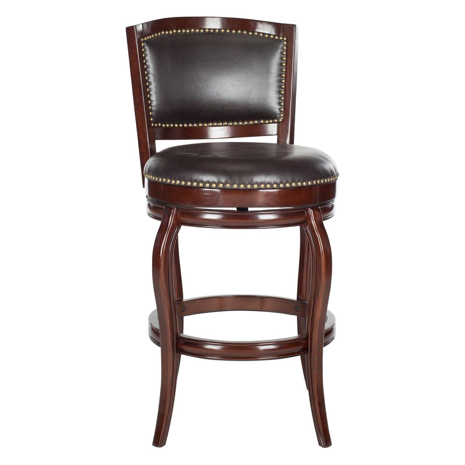 Safavieh Pasquale 45 Bicast Leather Barstool