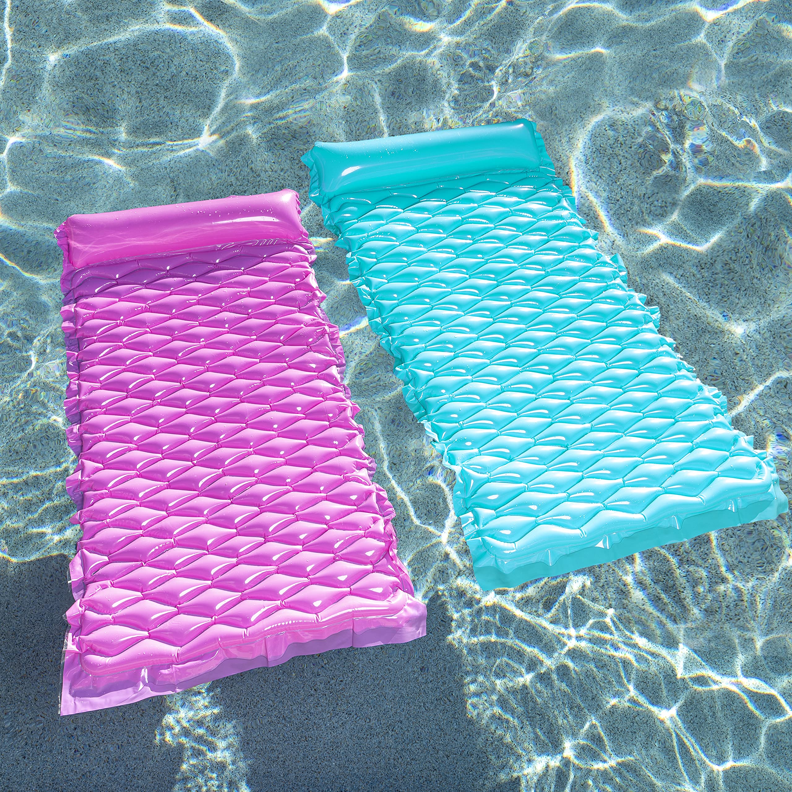 Clearance - Inflatable Wave Pool Mat, 2 Pcs