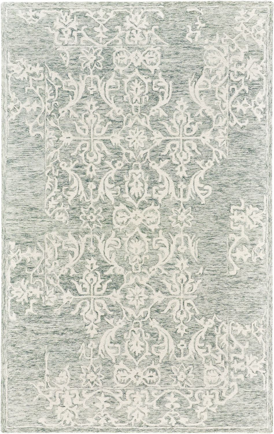 Veran Green and Ivory Rug by BD Fine