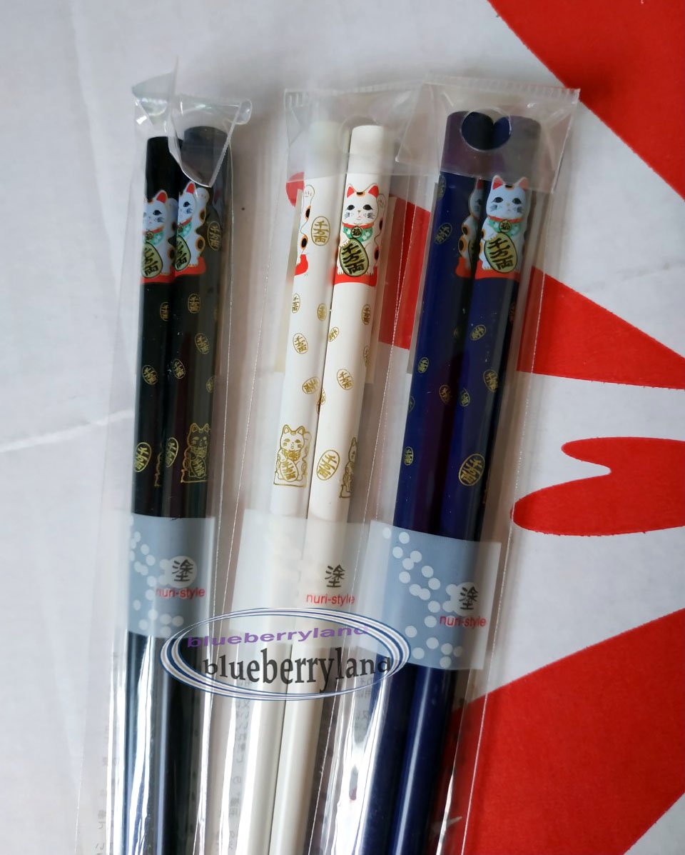 Japanese style Cats Pattern Chopsticks 3-pair set home cutlery kitchen