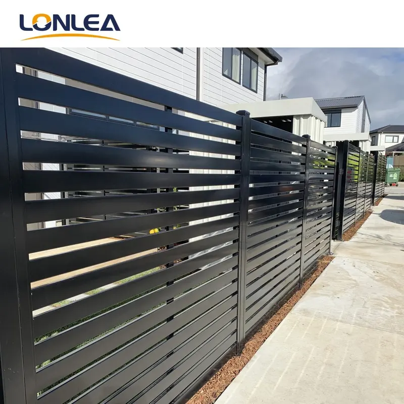 low price  metal security fence iron wrought fence  steel fence panel