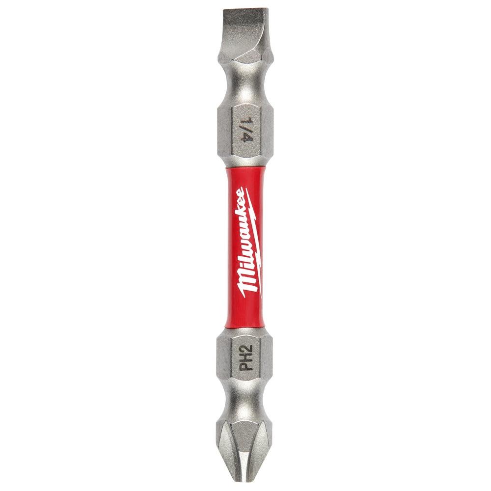 Milwaukee SHOCKWAVE Impact Phillips #2 / Slotted 1/4 in. Double Ended Bit 48-32-4310 from Milwaukee