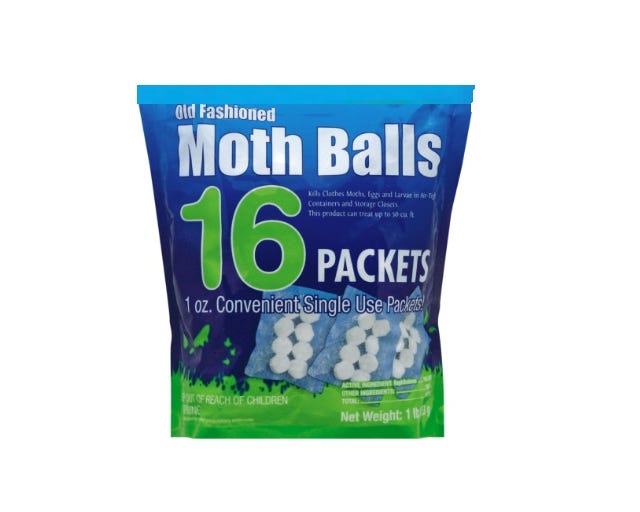 16-1 oz Old Fashioned Moth Ball Packets