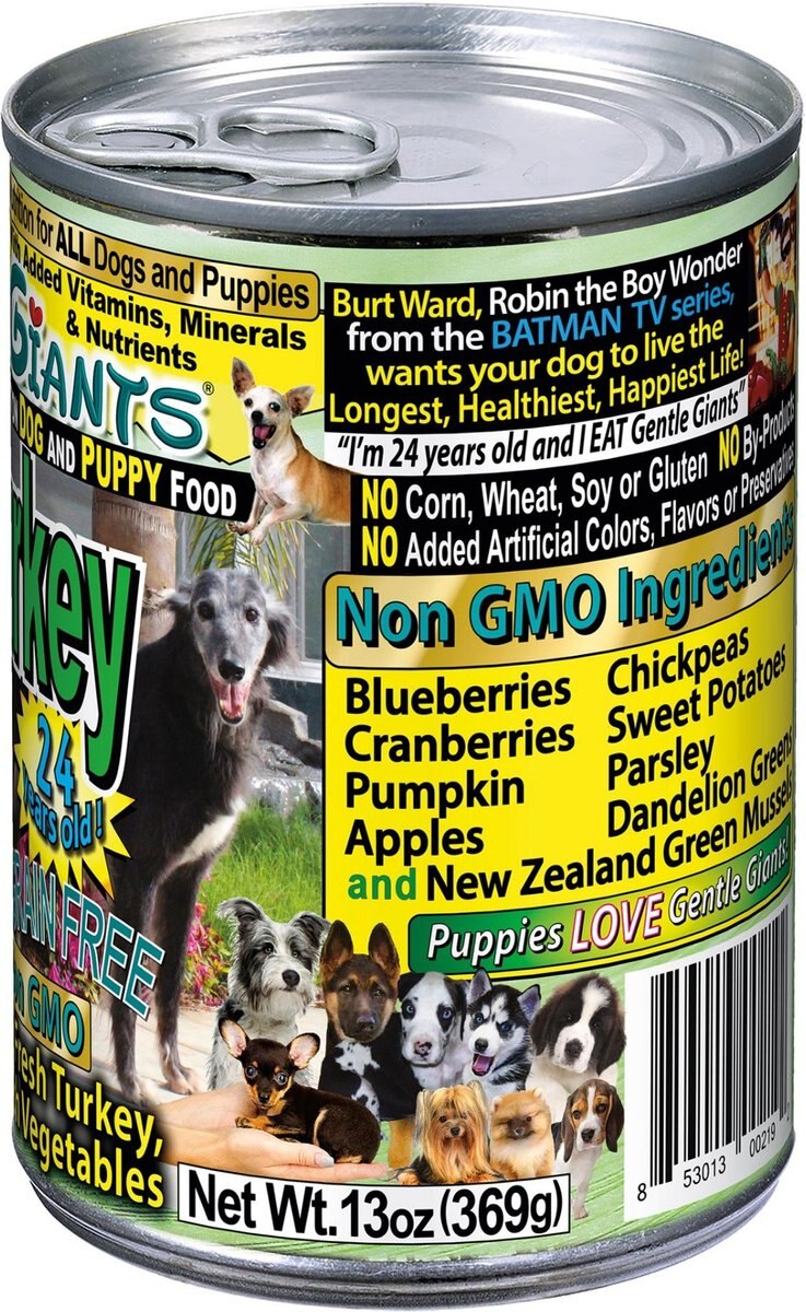 Gentle Giants Non-GMO Dog and Puppy Grain-Free Turkey Wet Dog Food