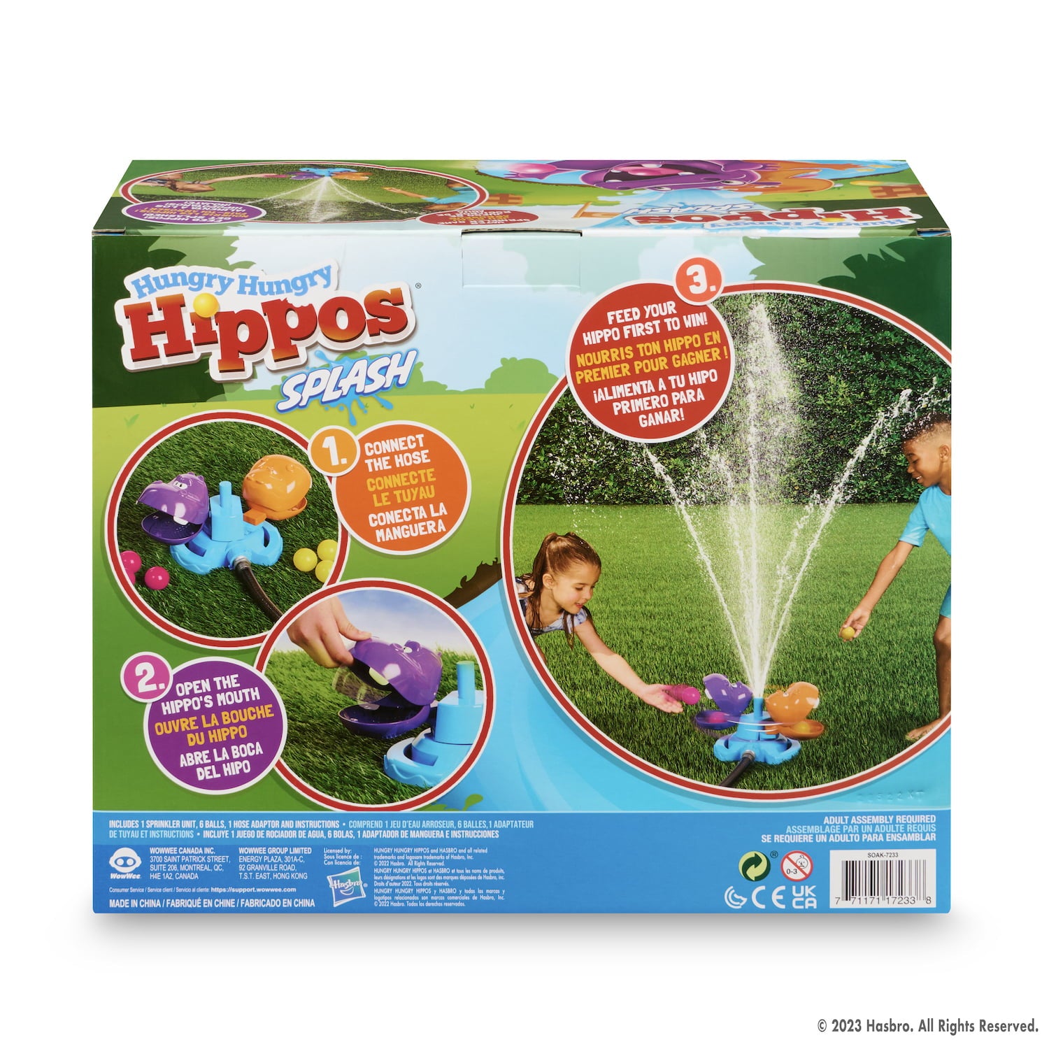 Hasbro Hungry Hungry Hippos Splash Game by WowWee