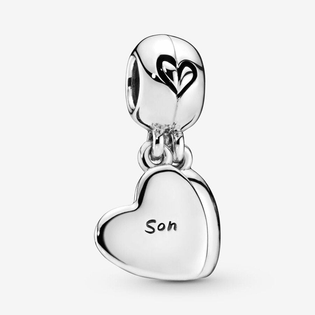 PANDORA  Mother & Son Heart Split Dangle Charm