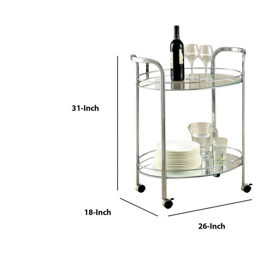 Benzara BM123211 Loule Contemporary Serving Cart I...